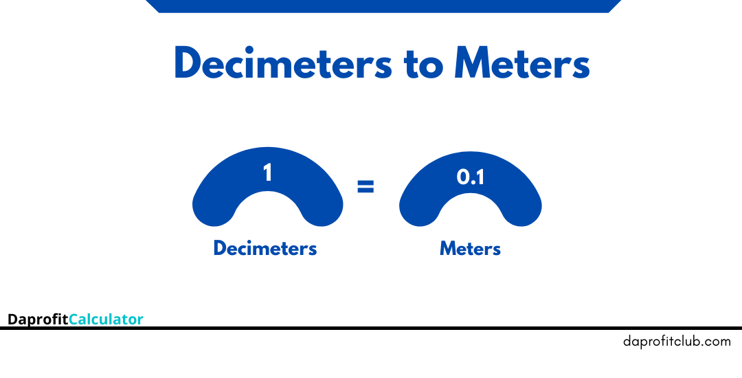Decimeters to Meters