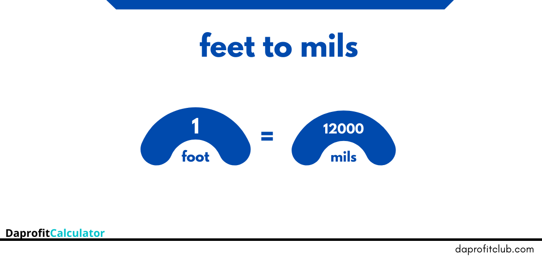 Feet to Mils