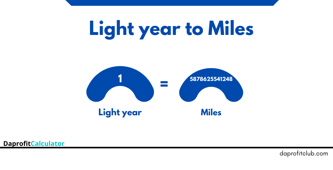 Light years to Miles